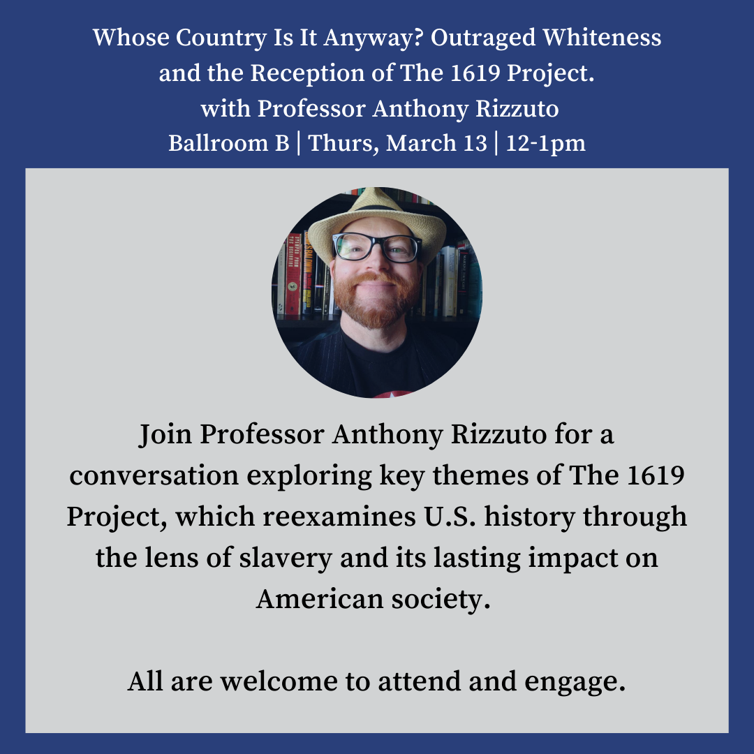 Lecture with Professor Anthony Rizzuto | The HUB Center at Sonoma State ...