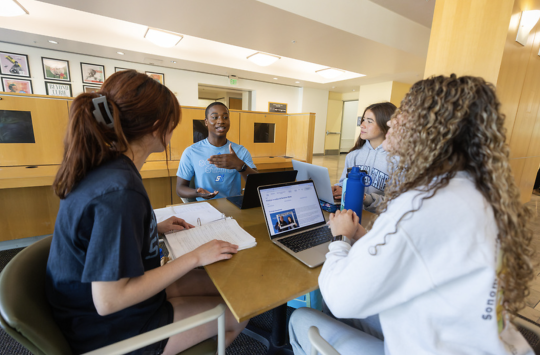 Students talking